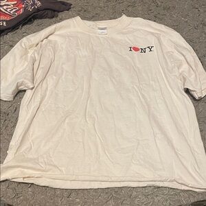 Gildan I Love NY Cream T-Shirt